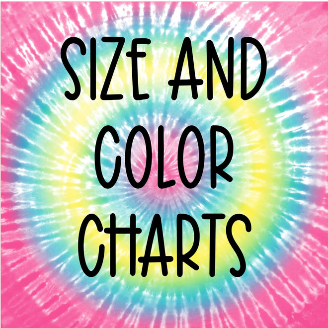 Size and Color Charts