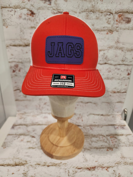 *JAGS Hats with leatherette engraved patches