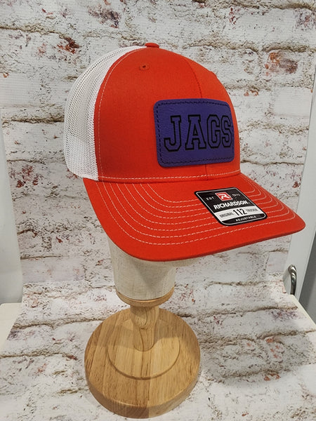 *JAGS Hats with leatherette engraved patches