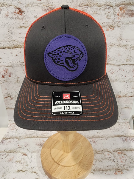 *Jaguar Hats with leatherette engraved patches