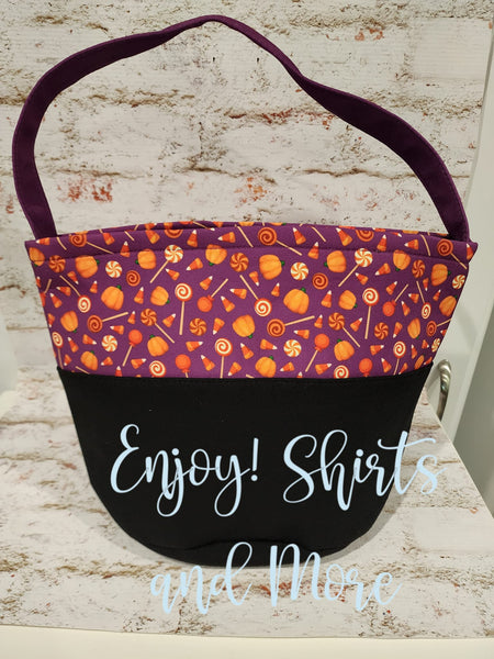 Embroidered Halloween Buckets