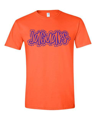 *William Ellis Purple and Orange Jaguars T-shirt*
