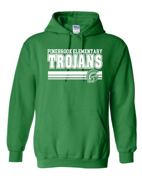 Pinebrook Green and Orange Hoodies