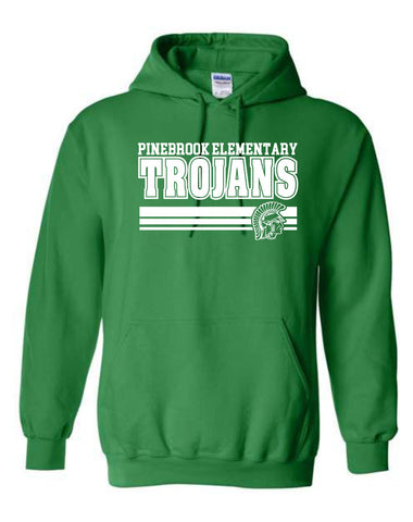 Pinebrook Green and Orange Hoodies