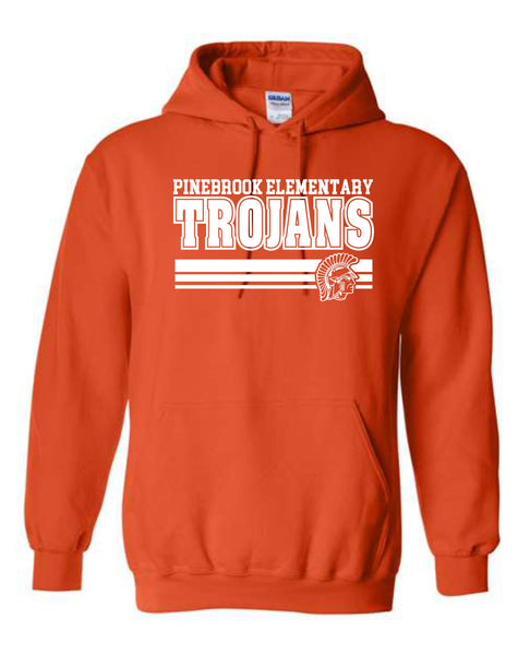 Pinebrook Green and Orange Hoodies
