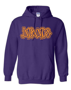 *William Ellis Purple and Orange Jaguar Hoodies*