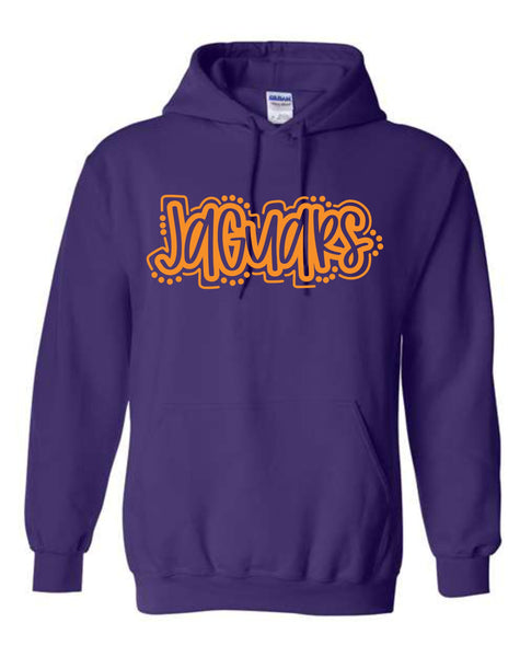 *Purple and Orange Jaguar Hoodies