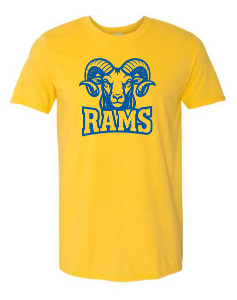 Mocksville Rams Head T-shirt Adult and Youth